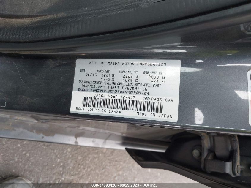 2014 MAZDA MAZDA6 I TOURING - JM1GJ1V66E1127447