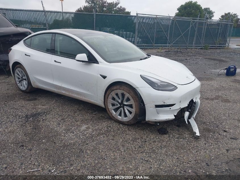 2022 TESLA MODEL 3 - 5YJ3E1EA6NF330756