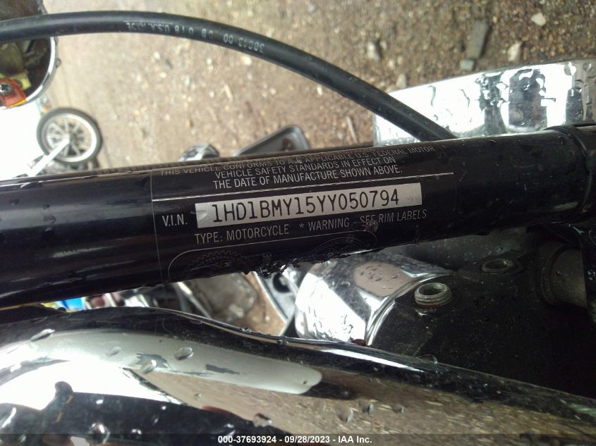 2000 HARLEY-DAVIDSON FLSTF 1HD1BMY15YY050794
