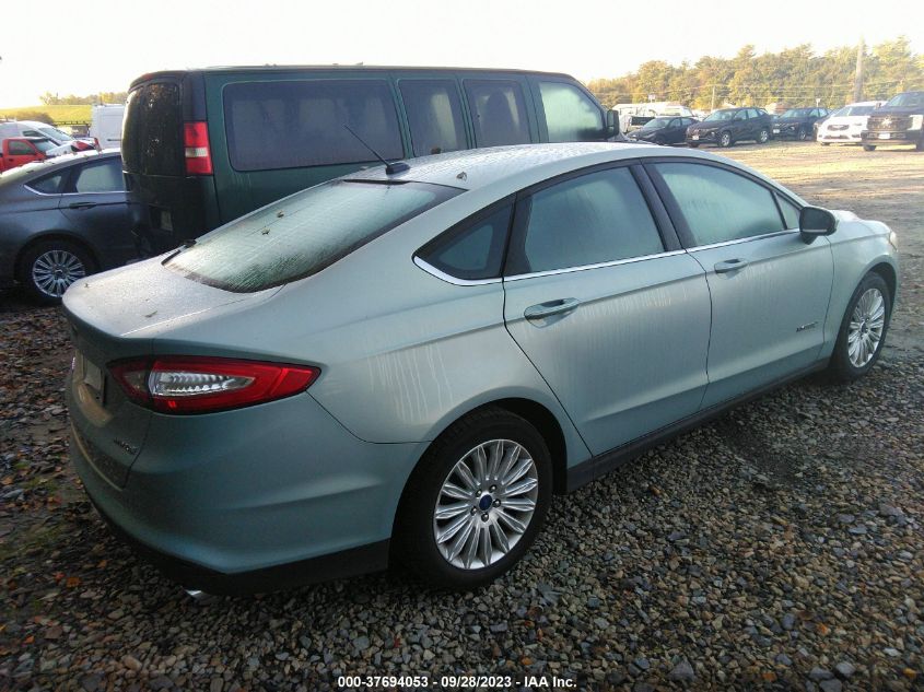 2014 FORD FUSION S HYBRID - 3FA6P0UU7ER368966