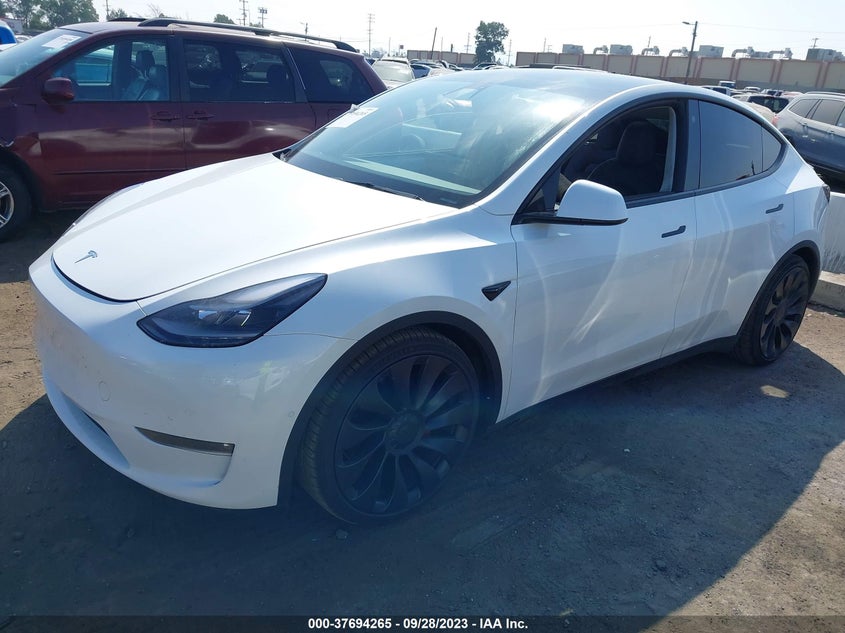 VIN 7SAYGDEF6NF346214 2022 TESLA MODEL Y PERFORMANCE