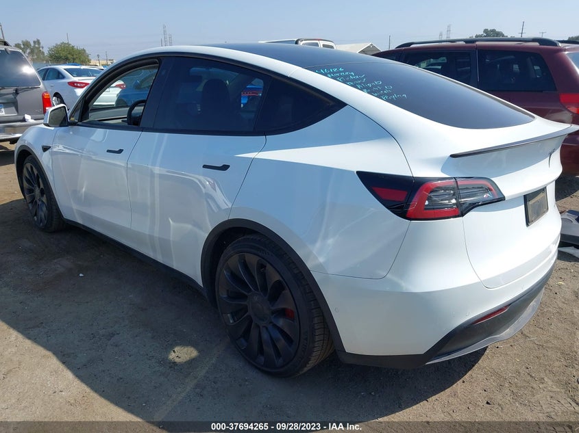 VIN 7SAYGDEF6NF346214 2022 TESLA MODEL Y PERFORMANCE