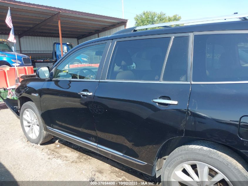 2013 TOYOTA HIGHLANDER HYBRID LIMITED JTEDC3EH7D2012676
