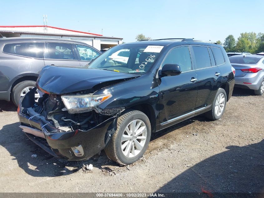 2013 TOYOTA HIGHLANDER HYBRID LIMITED JTEDC3EH7D2012676