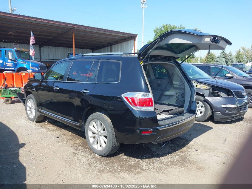 2013 TOYOTA HIGHLANDER HYBRID LIMITED JTEDC3EH7D2012676