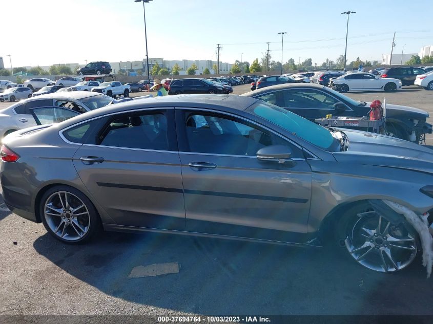 2013 FORD FUSION TITANIUM - 3FA6P0K99DR184335