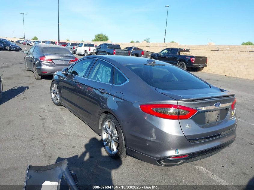 2013 FORD FUSION TITANIUM - 3FA6P0K99DR184335