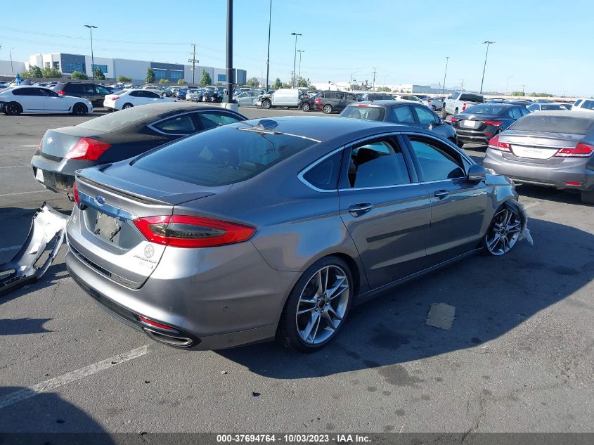 2013 FORD FUSION TITANIUM - 3FA6P0K99DR184335