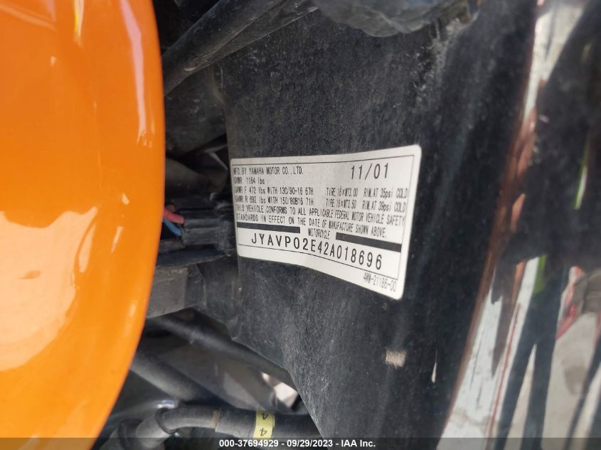 2002 YAMAHA XV1600 AS - JYAVP02E42A018696