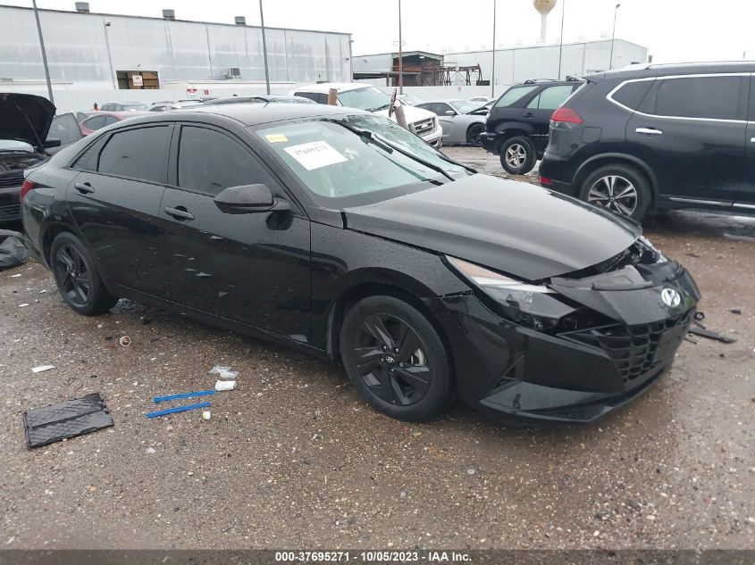 KMHLM4AJ8MU004792 Hyundai Elantra Hybrid BLUE