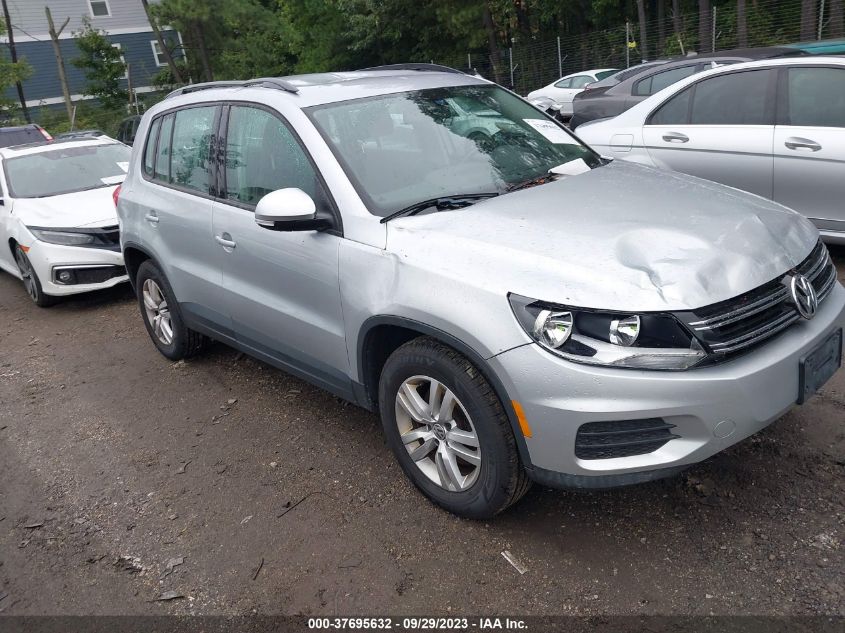 2016 VOLKSWAGEN TIGUAN S - WVGBV7AX5GW593405