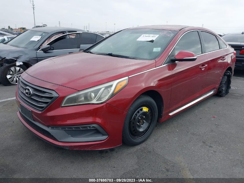 2015 HYUNDAI SONATA 2.4L SPORT - 5NPE34AF2FH053138