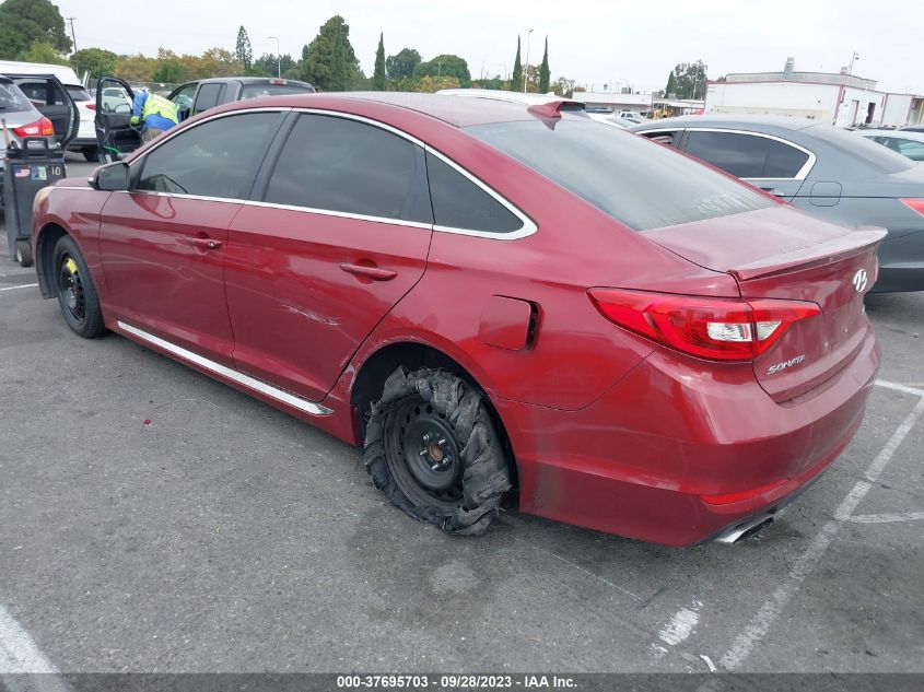 2015 HYUNDAI SONATA 2.4L SPORT - 5NPE34AF2FH053138