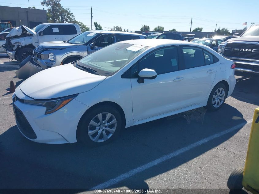VIN 5YFEPMAE9MP257107 2021 TOYOTA COROLLA LE