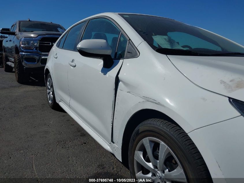 VIN 5YFEPMAE9MP257107 2021 TOYOTA COROLLA LE