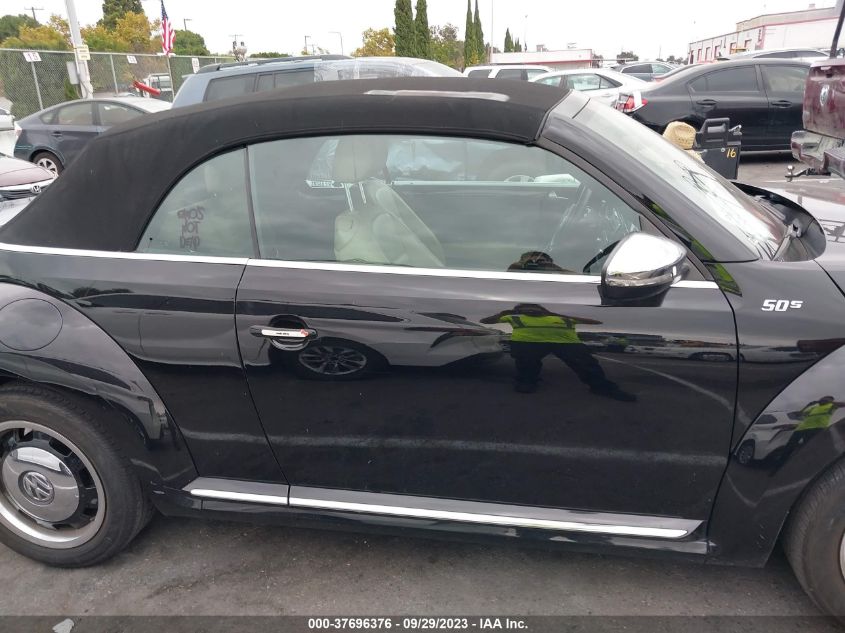 2013 VOLKSWAGEN BEETLE CONVERTIBLE 2.5L 50S EDITION 3VW5P7AT6DM801986
