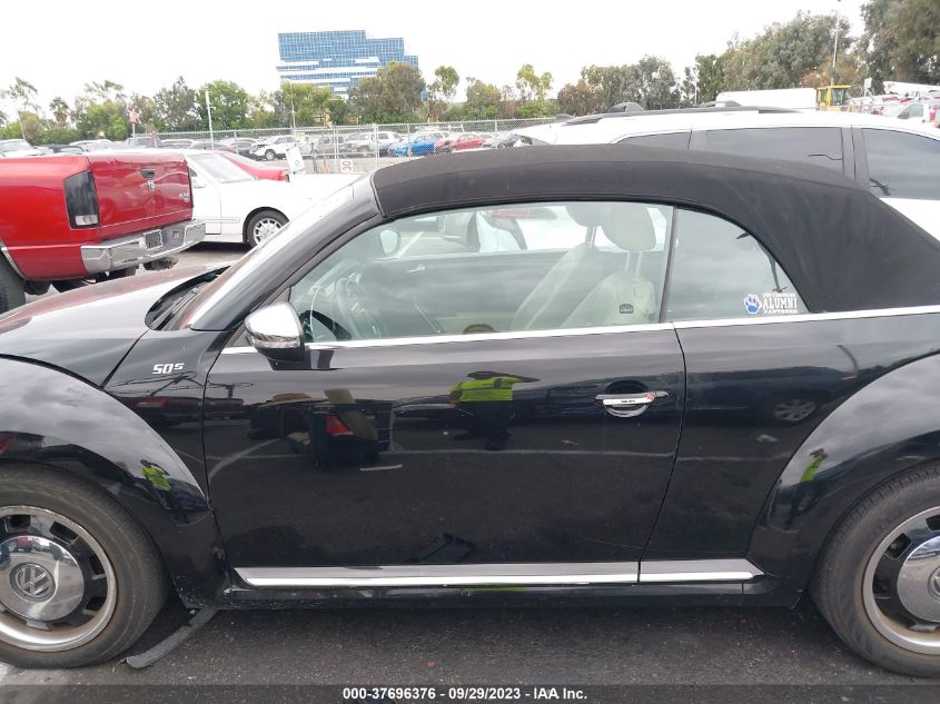 2013 VOLKSWAGEN BEETLE CONVERTIBLE 2.5L 50S EDITION 3VW5P7AT6DM801986