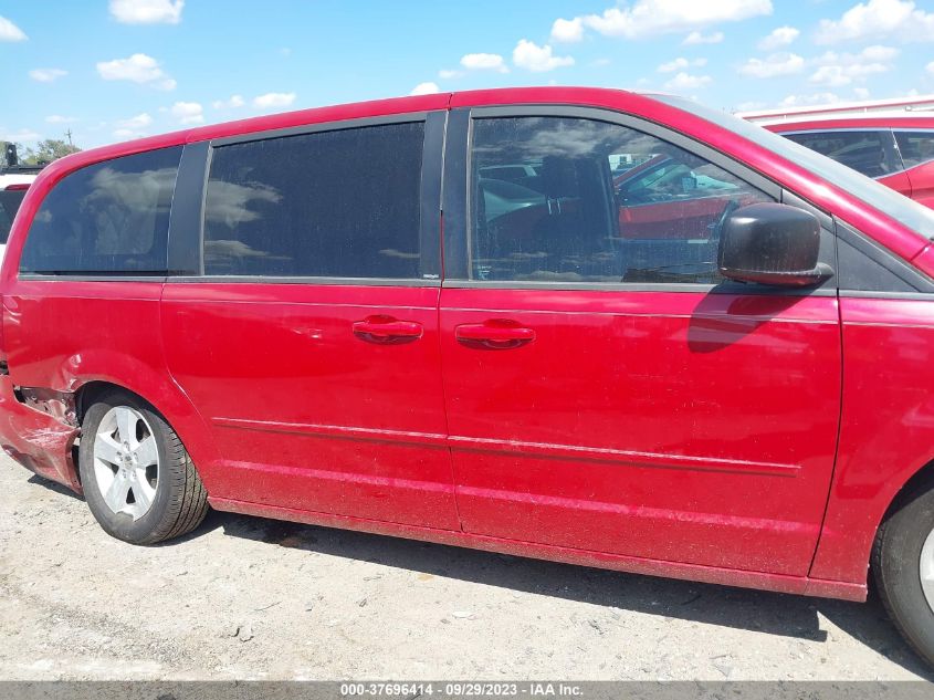 2013 DODGE GRAND CARAVAN SE - 2C4RDGBG4DR597535