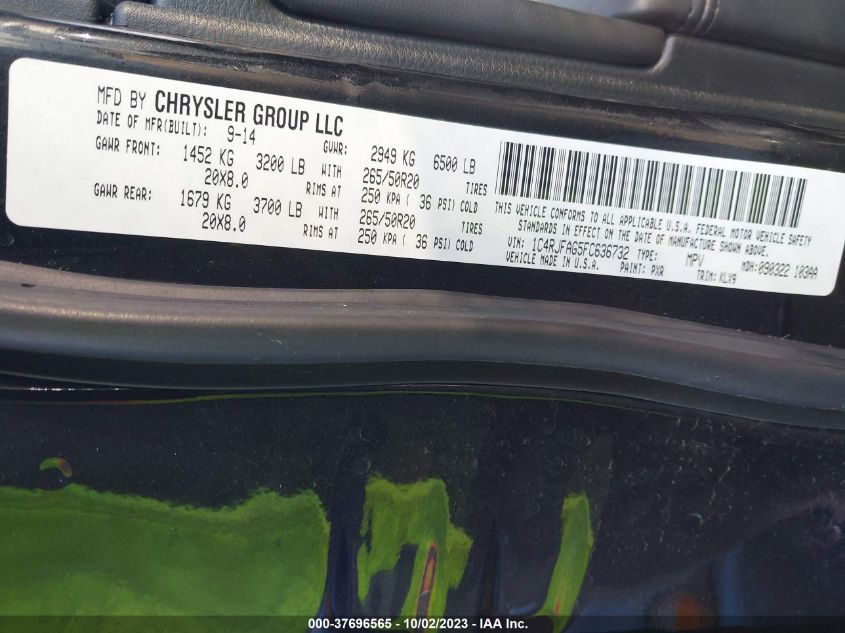 2015 JEEP GRAND CHEROKEE LAREDO - 1C4RJFAG5FC636732
