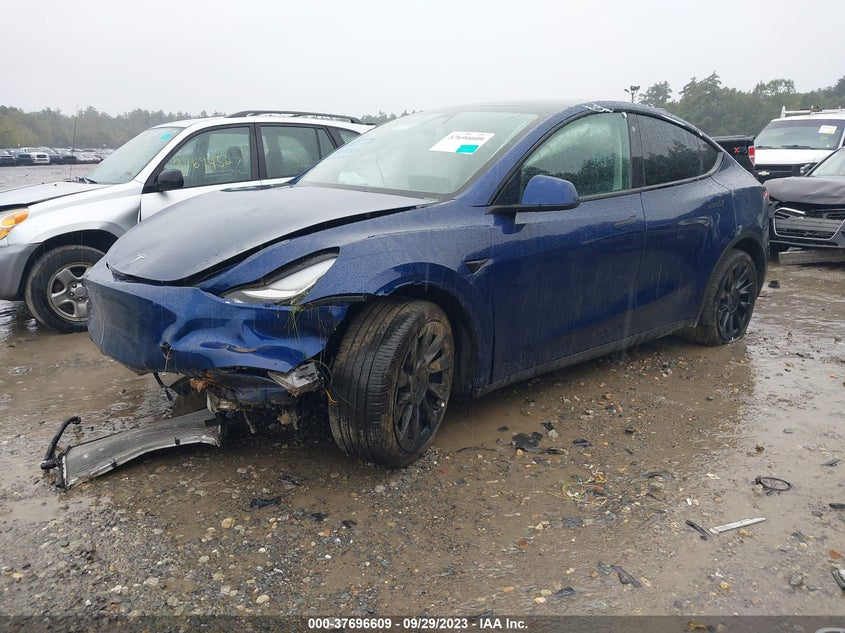 VIN 7SAYGDEE7NF383926 2022 TESLA MODEL Y LONG RANGE
