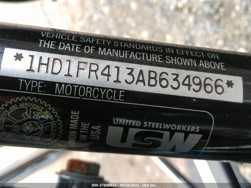 2010 HARLEY-DAVIDSON FLHRC 1HD1FR413AB634966