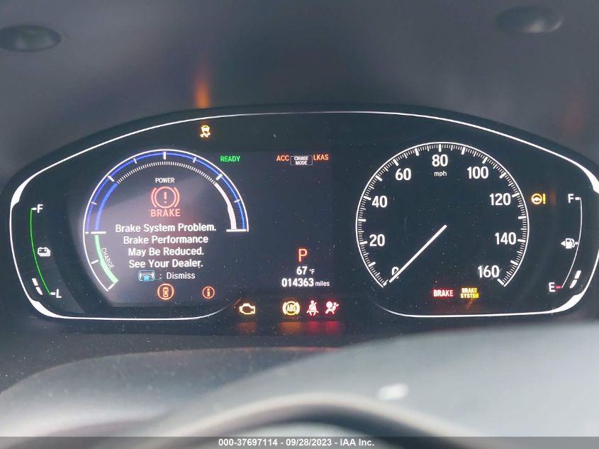 2019 HONDA INSIGHT TOURING - 19XZE4F96KE015831