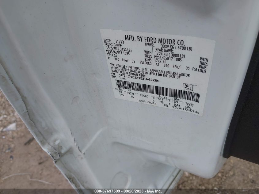 2014 FORD F-150 XL/STX/XLT - 1FTEX1CM1EFA42266