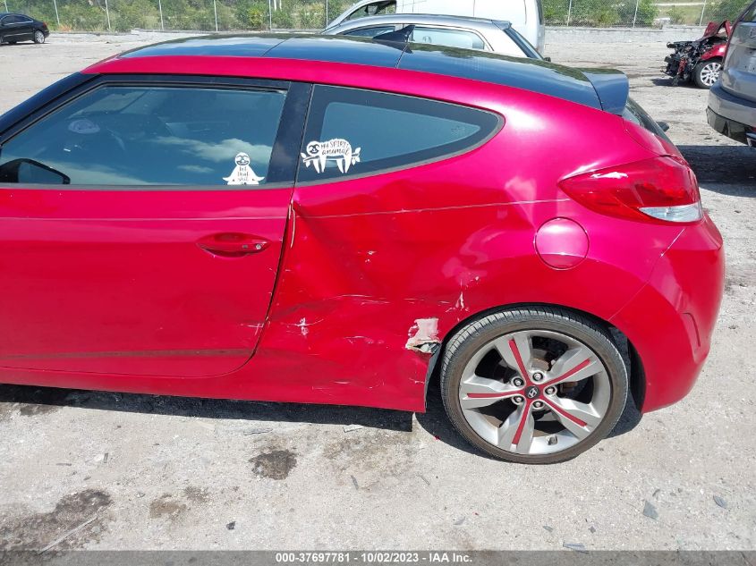 2013 HYUNDAI VELOSTER - KMHTC6AD0DU168689