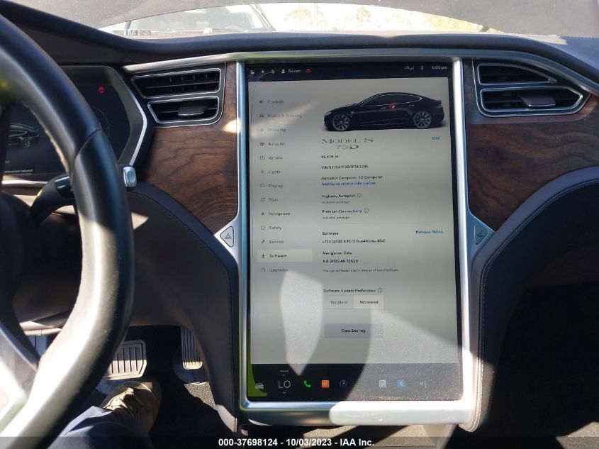 2016 TESLA MODEL S 75D - 5YJSA1E26GF140295