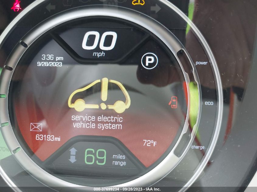 2013 FIAT 500E BATTERY ELECTRIC - 3C3CFFGE9DT712651