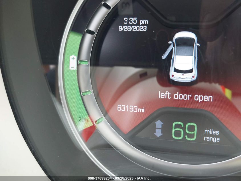 2013 FIAT 500E BATTERY ELECTRIC - 3C3CFFGE9DT712651
