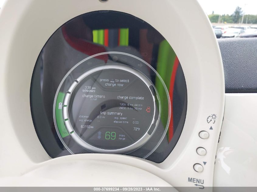 2013 FIAT 500E BATTERY ELECTRIC - 3C3CFFGE9DT712651