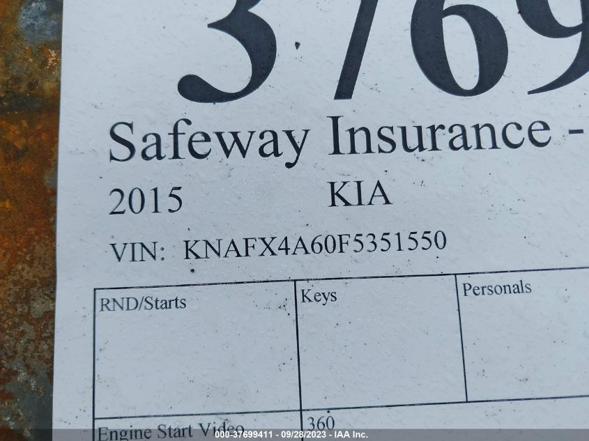 2015 KIA FORTE LX - KNAFX4A60F5351550