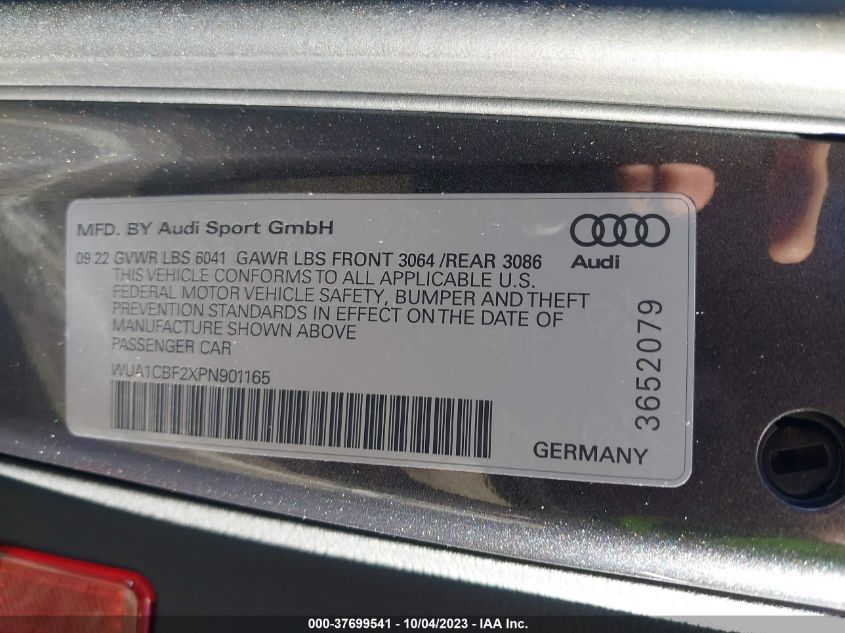 WUA1CBF2XPN901165 Audi S6/rs6  Avant 9