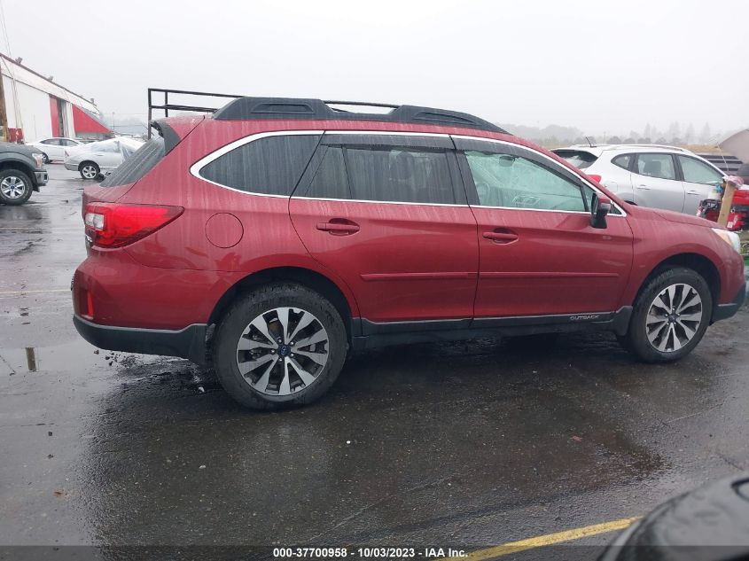 2015 SUBARU OUTBACK 2.5I LIMITED - 4S4BSANCXF3346359