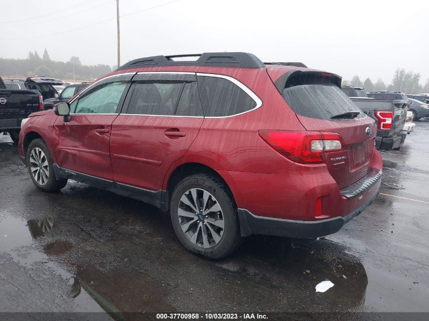 2015 SUBARU OUTBACK 2.5I LIMITED - 4S4BSANCXF3346359