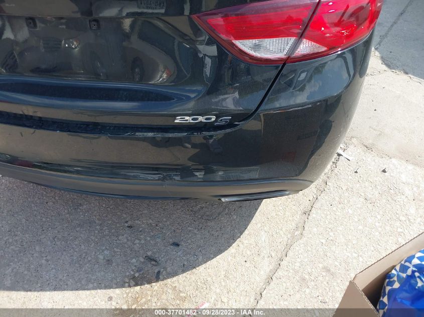 2016 CHRYSLER 200 S - 1C3CCCBBXGN112214