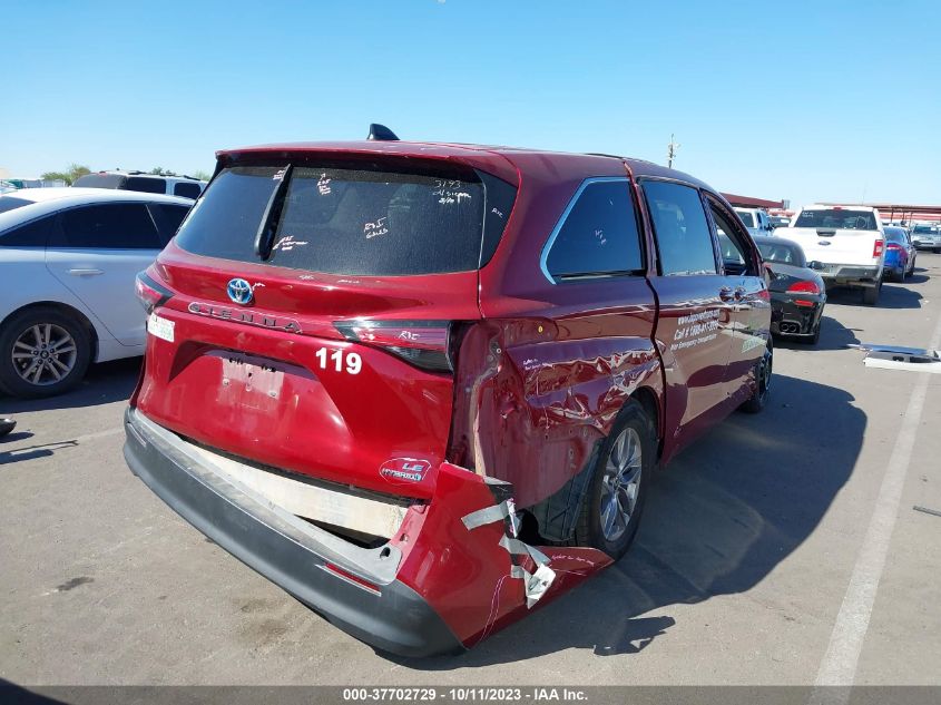 2021 TOYOTA SIENNA LE - 5TDKRKEC0MS010430