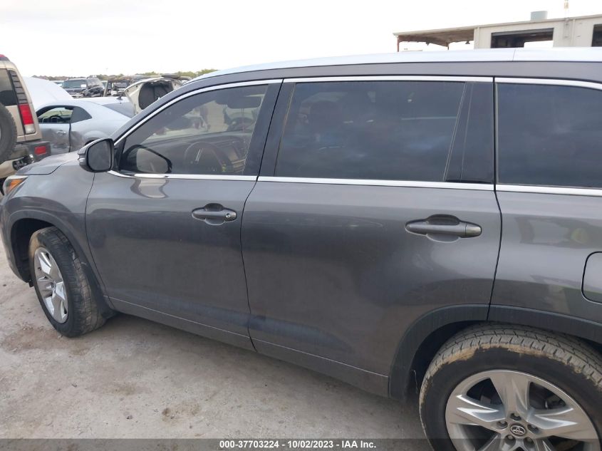 2017 TOYOTA HIGHLANDER LIMITED/LTD PLATINUM - 5TDYZRFH0HS200962