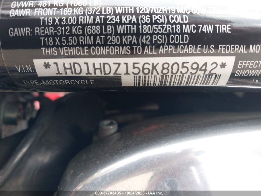 2006 HARLEY-DAVIDSON VRSCD - 1HD1HDZ156K805942