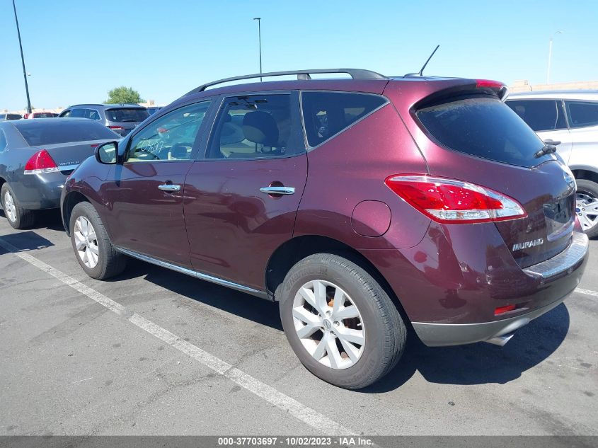 2013 NISSAN MURANO SV - JN8AZ1MU6DW200787