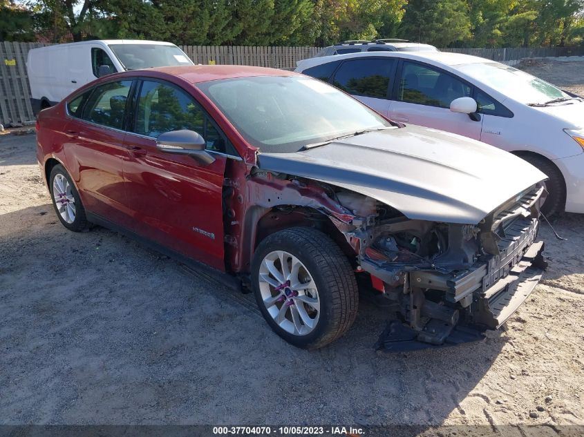 2019 FORD FUSION HYBRID SE - 3FA6P0LU8KR167588