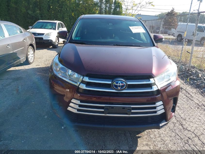 2019 TOYOTA HIGHLANDER HYBRID LE 5TDBGRFH3KS071604