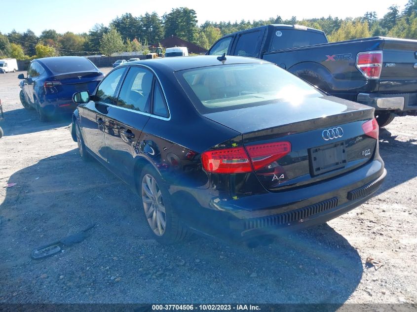 2013 AUDI A4 PREMIUM PLUS - WAUFFAFL0DN026281