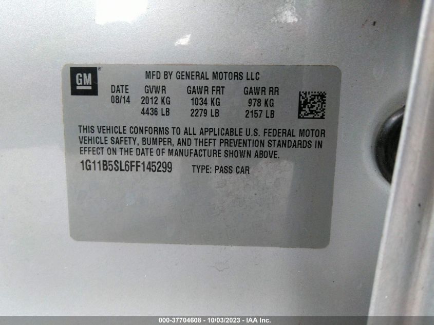2015 CHEVROLET MALIBU LS - 1G11B5SL6FF145299