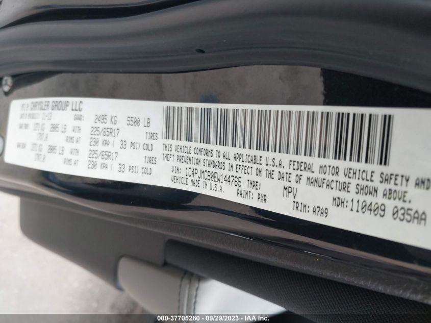 2014 JEEP CHEROKEE LATITUDE - 1C4PJMCB0EW144765