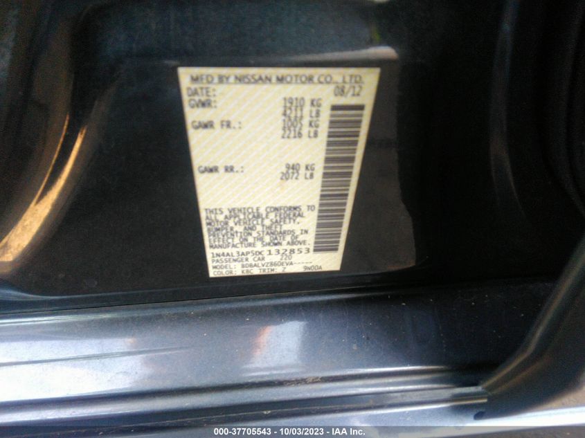 2013 NISSAN ALTIMA 2.5 SL - 1N4AL3AP5DC132853