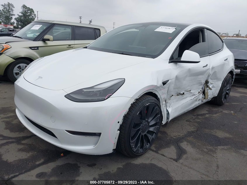 VIN 7SAYGDEF9NF554572 2022 TESLA MODEL Y PERFORMANCE