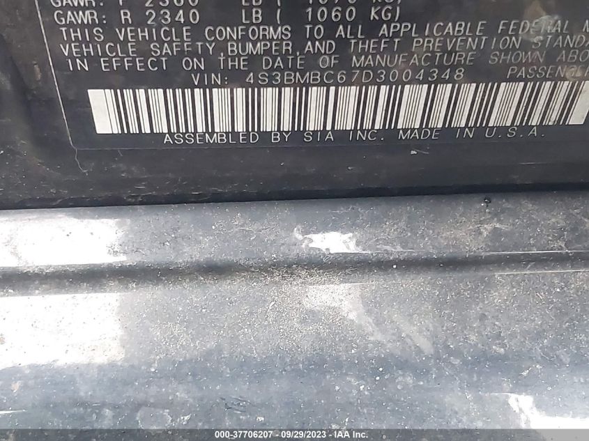 2013 SUBARU LEGACY 2.5I PREMIUM - 4S3BMBC67D3004348