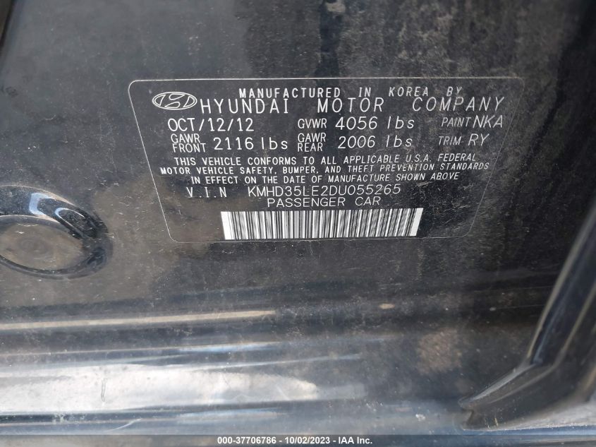 2013 HYUNDAI ELANTRA GT - KMHD35LE2DU055265